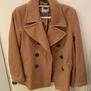 Dark camel colored coat